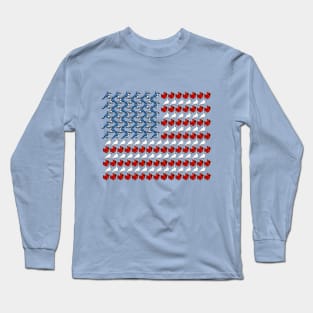 U.S. Flag of Birds Long Sleeve T-Shirt